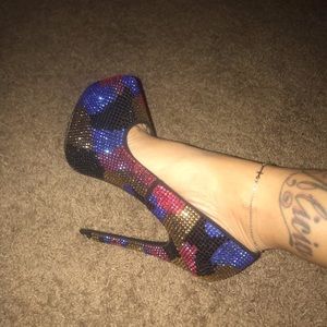 Steve Madden camouflage high heel